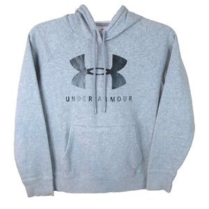 Under Armour Gray Pullover Drawstring Hoodie Sweatshirt Women's Medium